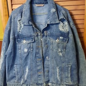 Highway Distressed Denim Jeans Sz 2X